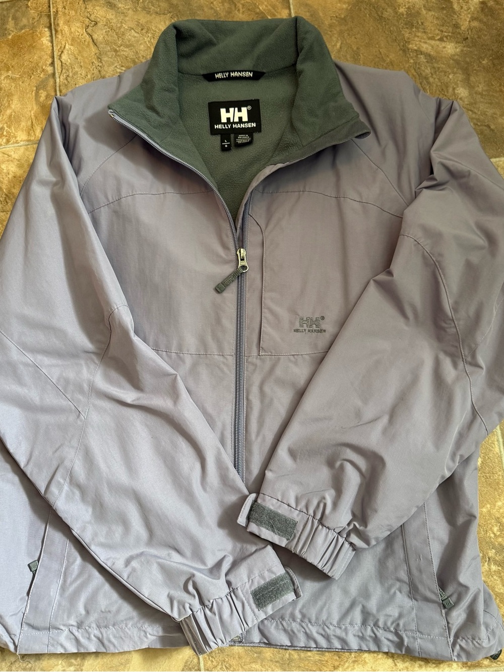 Helly Hansen Lavender Performance Jacket with Dark Gray Collar